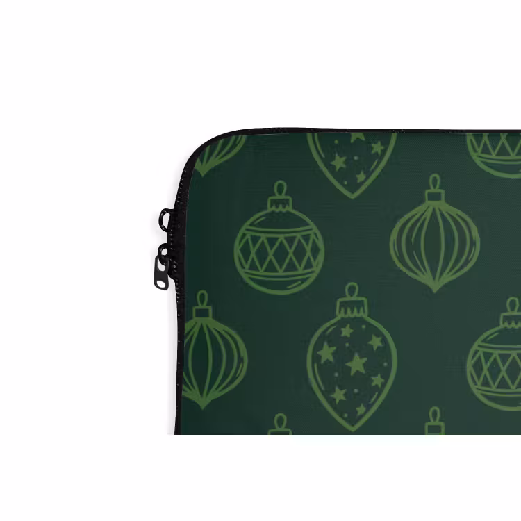 Laptophoes Kerstbal - Groen - Kerst — 5