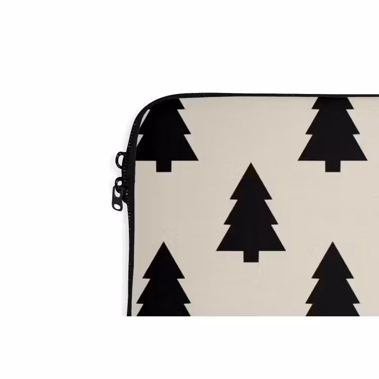 Laptophoes Kerstboom - Wit - Zwart — 5