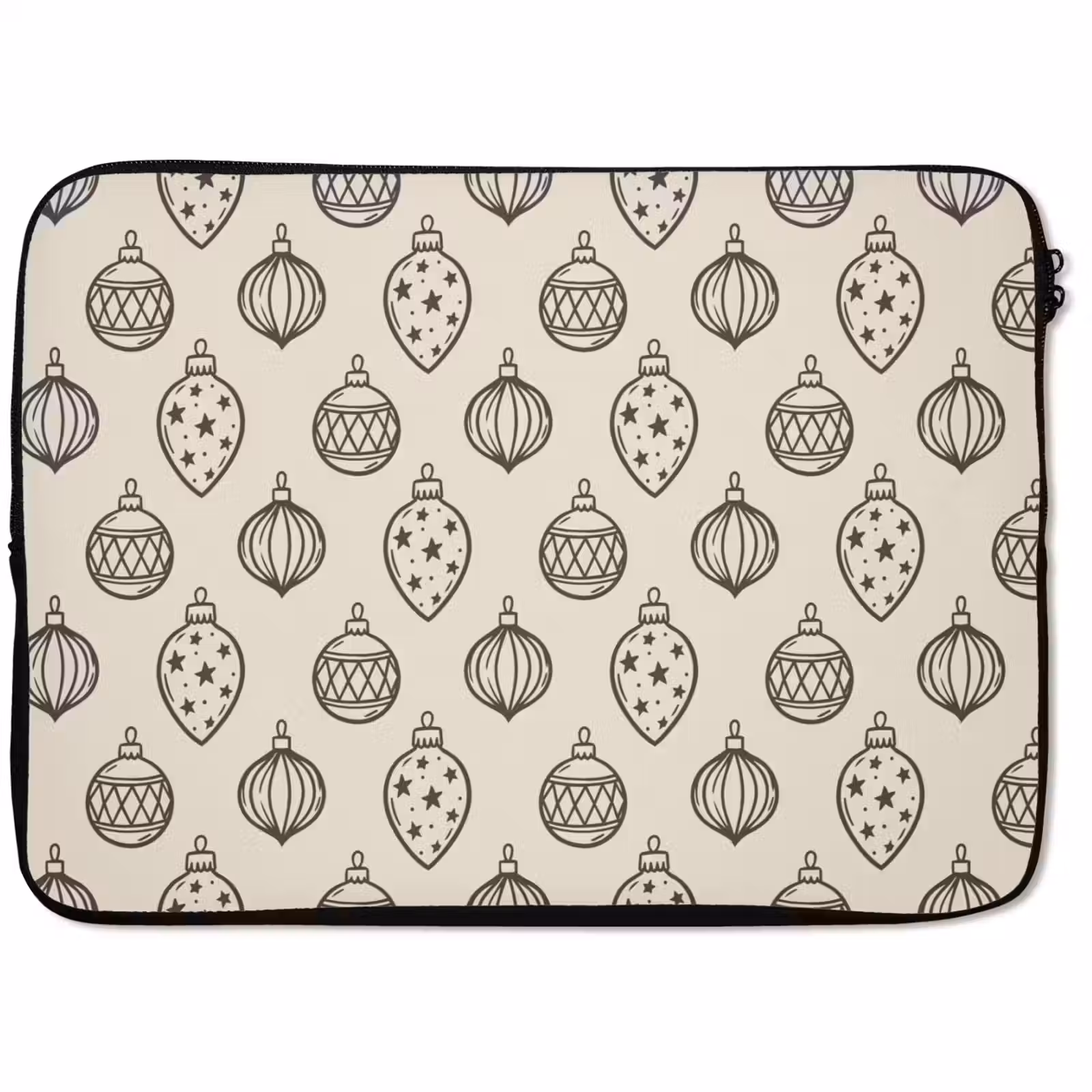 Laptophoes Kerstbal - Groen - Crème — 1