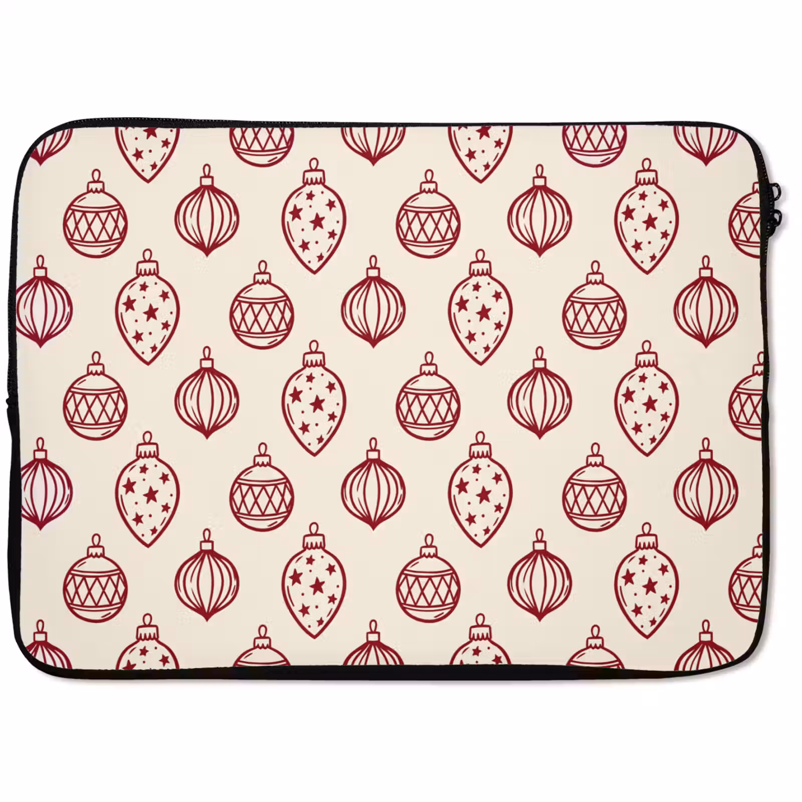 Laptophoes Kerstbal - Rood - Kerst — 1