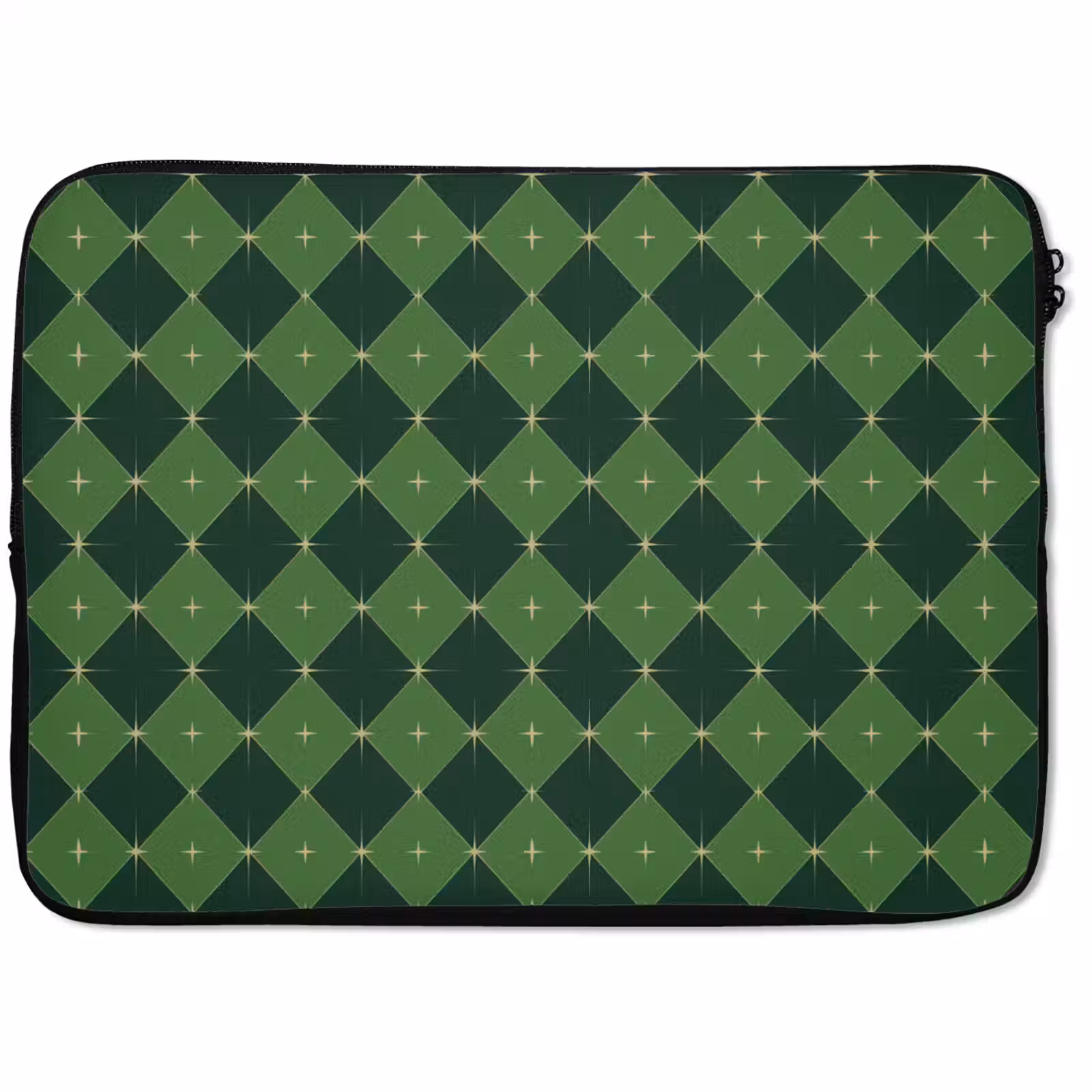 Laptophoes Ster - Groen - Kerst — 1