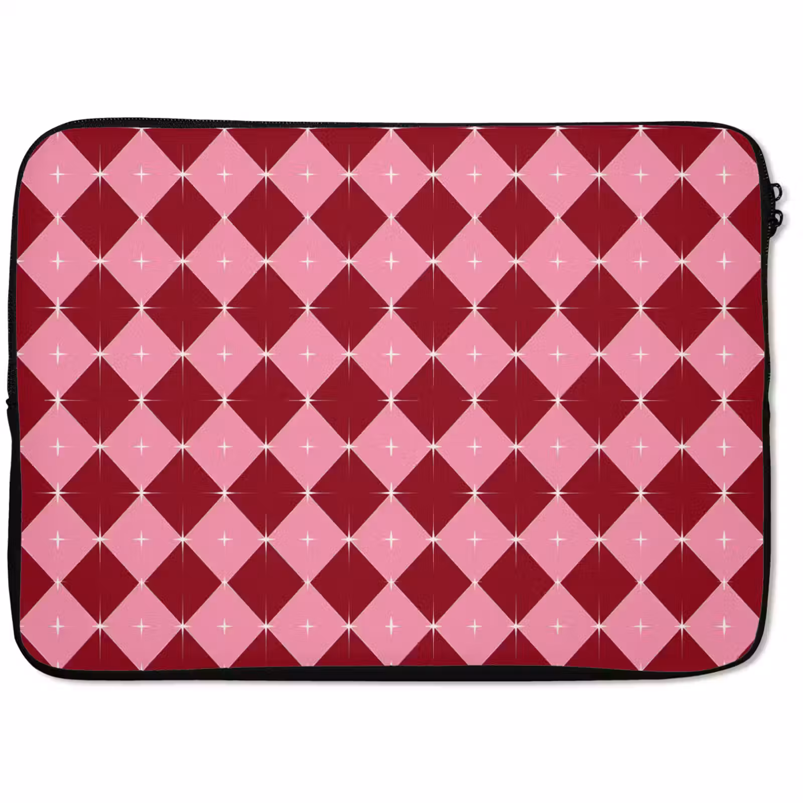 Laptophoes Ster - Rood - Roze - Kerst — 1