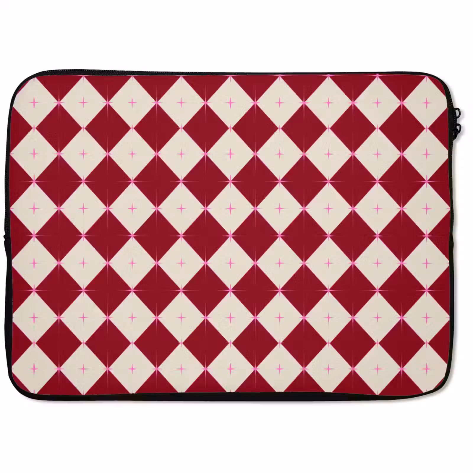 Laptophoes Ster - Roze - Rood - Kerst — 1