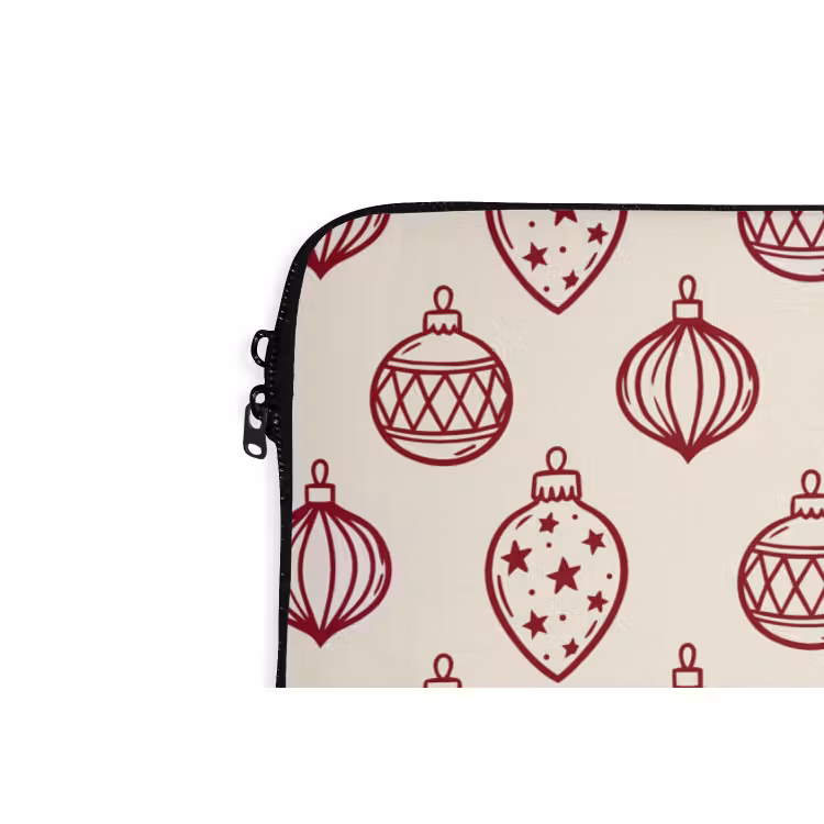 Laptophoes Kerstbal - Rood - Kerst — 5