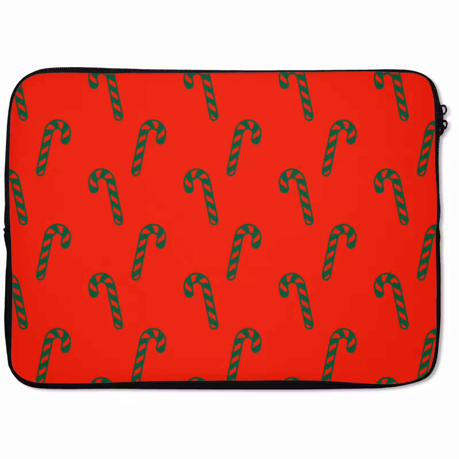 Laptophoes Kerst - Rood - Groen - Zuurstok — 1