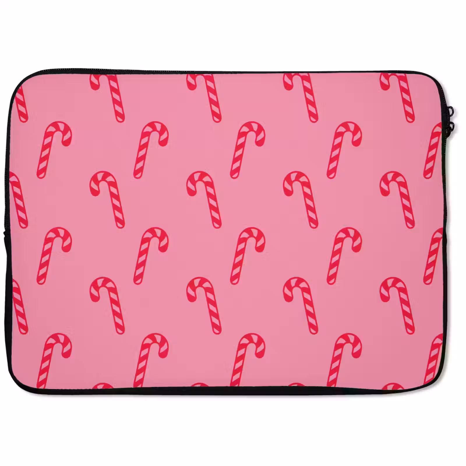 Laptophoes Kerst - Rood - Roze - Zuurstok — 1