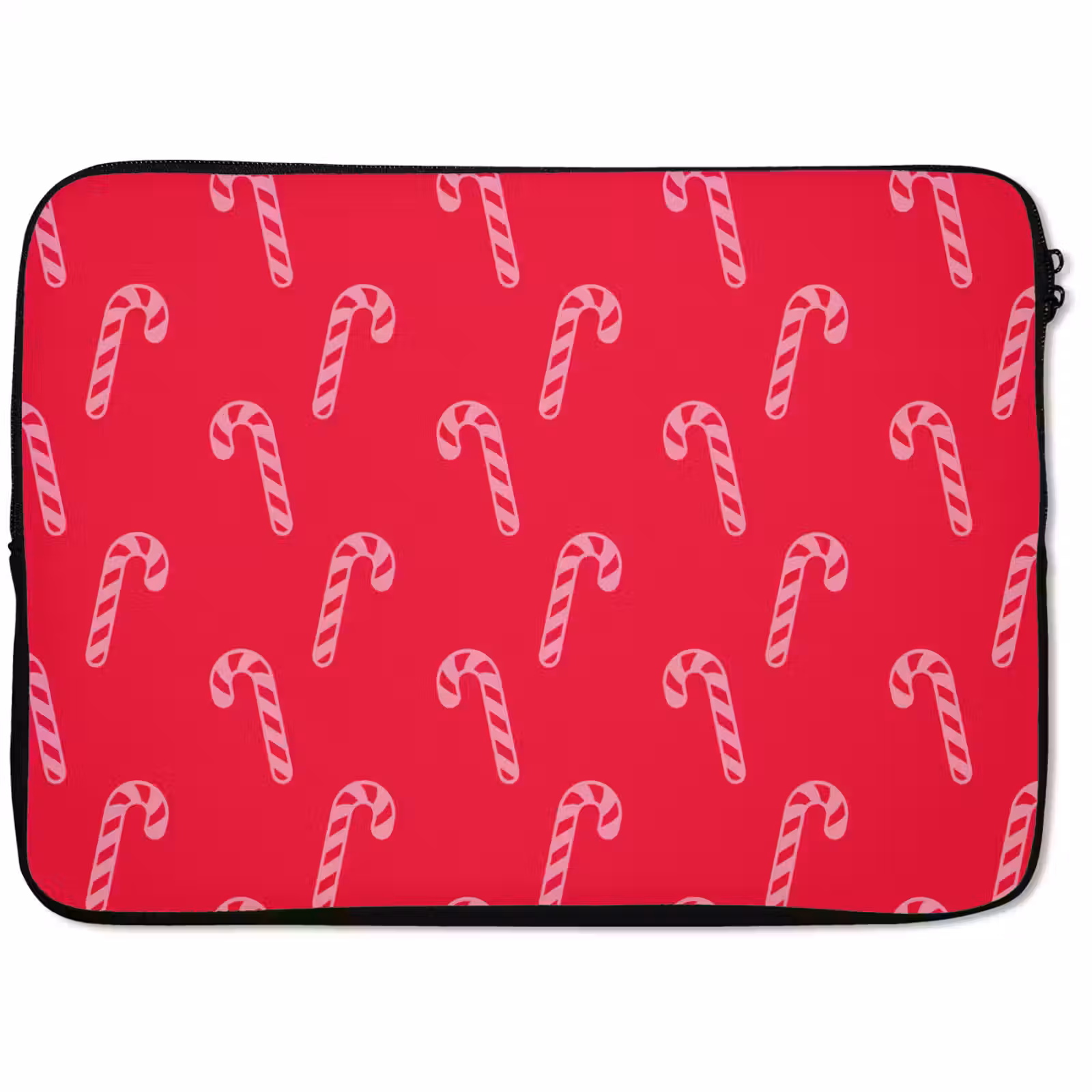 Laptophoes Kerst - Roze - Rood - Zuurstok — 1