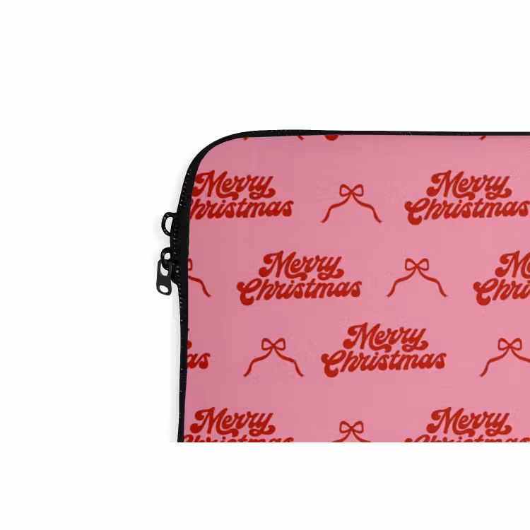 Laptophoes Tekst - Strik - Rood - Roze — 5