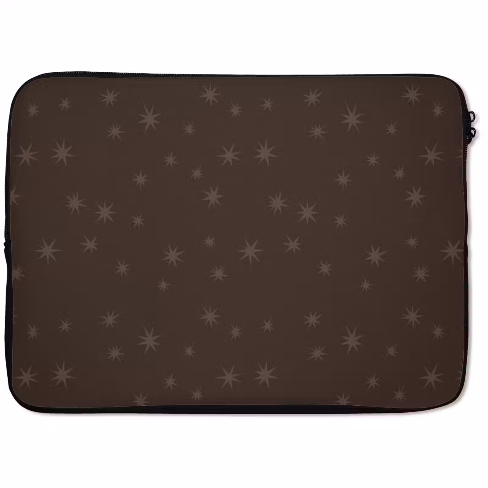 Laptophoes Bruin - Sterren - Kerst — 1