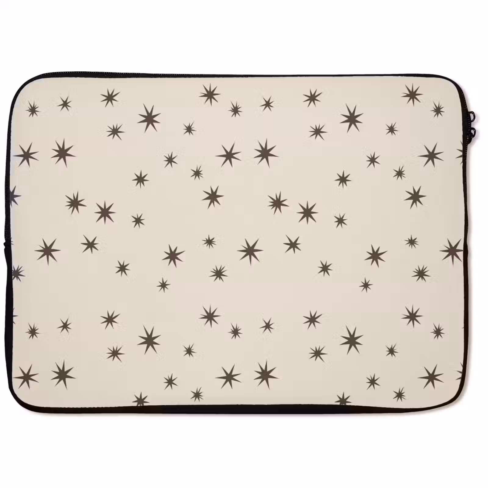 Laptophoes Kerst - Ster - Bruin — 1