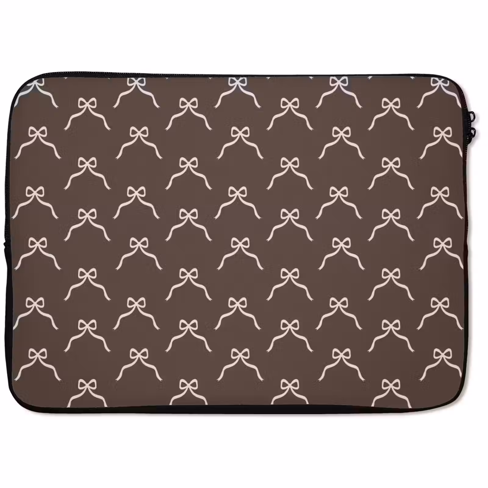 Laptophoes Kerst - Strik - Bruin — 1