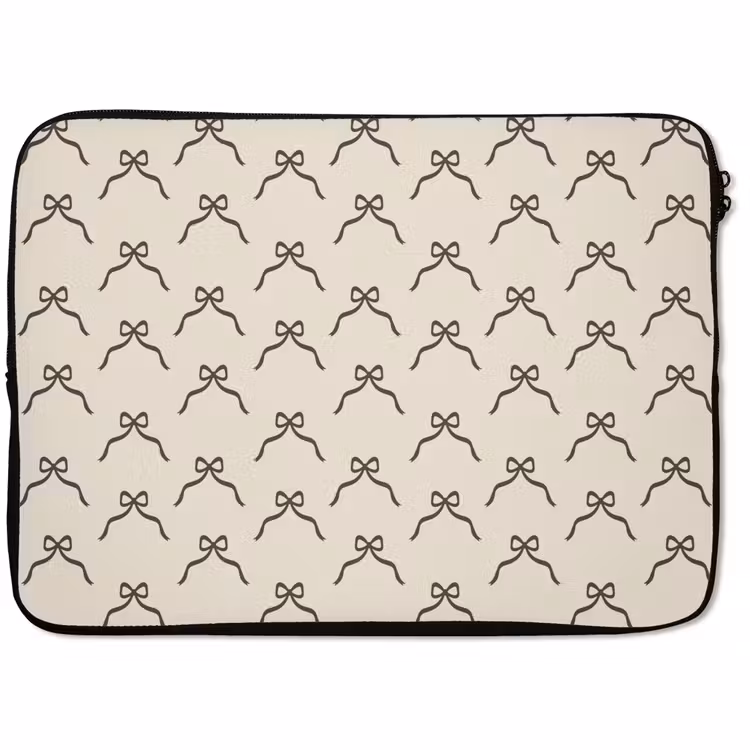 Laptophoes Kerst - Strik - Crème — 1