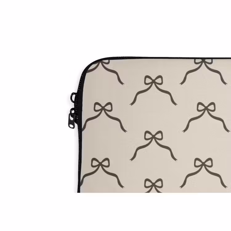 Laptophoes Kerst - Strik - Crème — 5