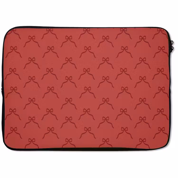 Laptophoes Strik - Rood - Kerst — 1