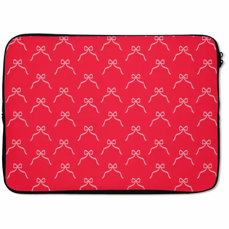Laptophoes Strik - Rood - Kerst — 1