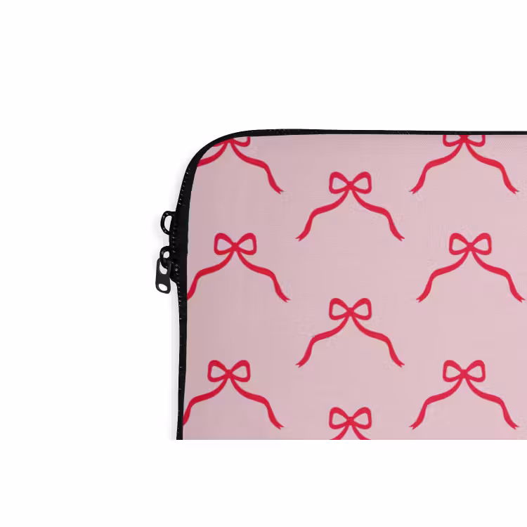 Laptophoes Strik - Rood - Kerst - Roze — 5