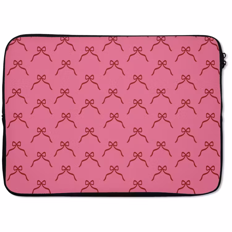 Laptophoes Strik - Rood - Roze - Kerst — 1