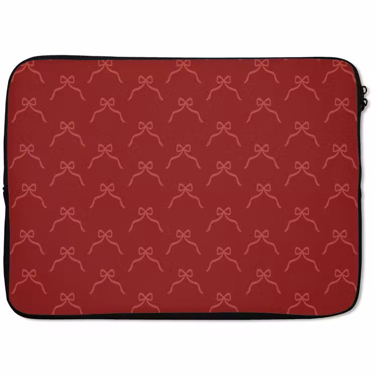 Laptophoes Strik - Roze - Rood - Kerst — 1