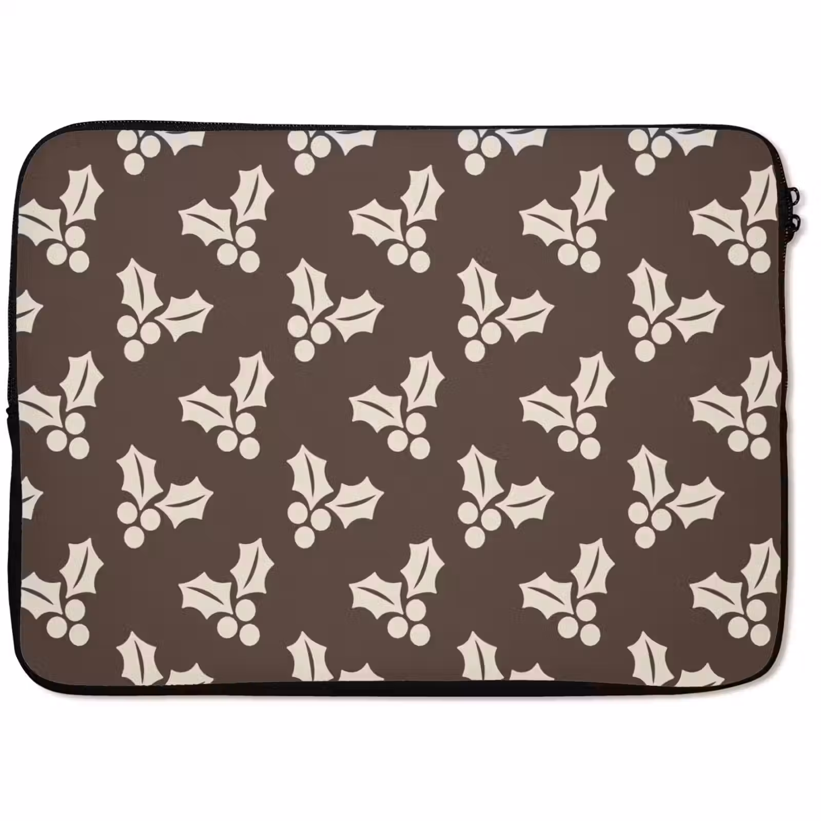 Laptophoes Hulst - Bruin - Kerst — 1
