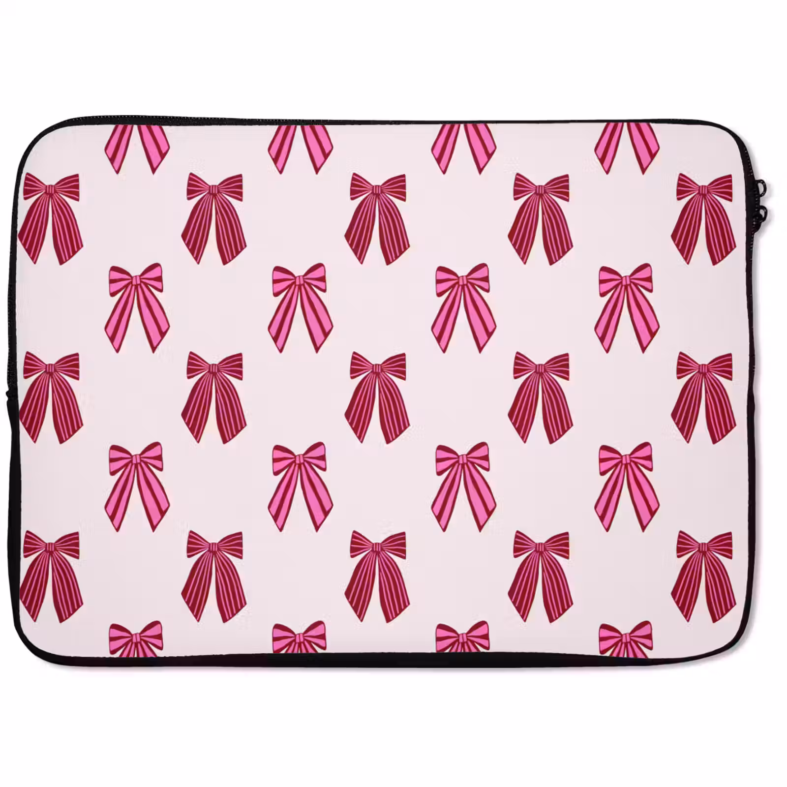 Laptophoes Strikken - Kerst - Roze — 1