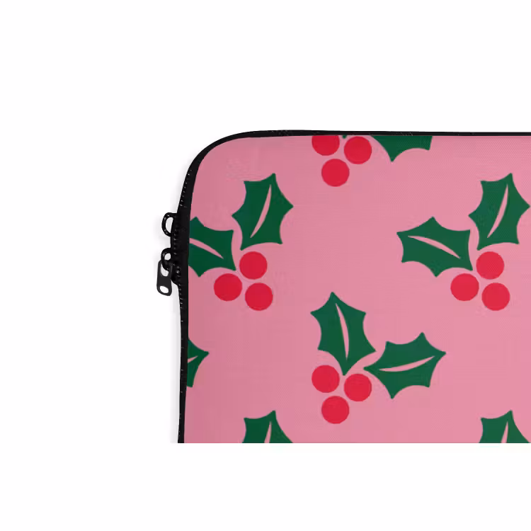 Laptophoes Hulst - Kerst - Roze — 5