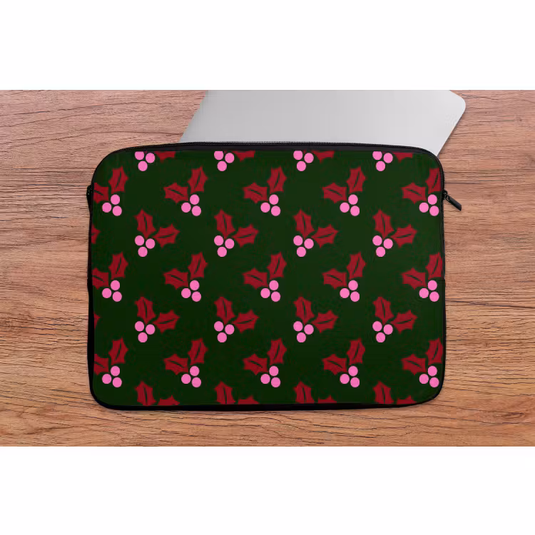 Laptophoes Neon - Hulst - Kerst — 2