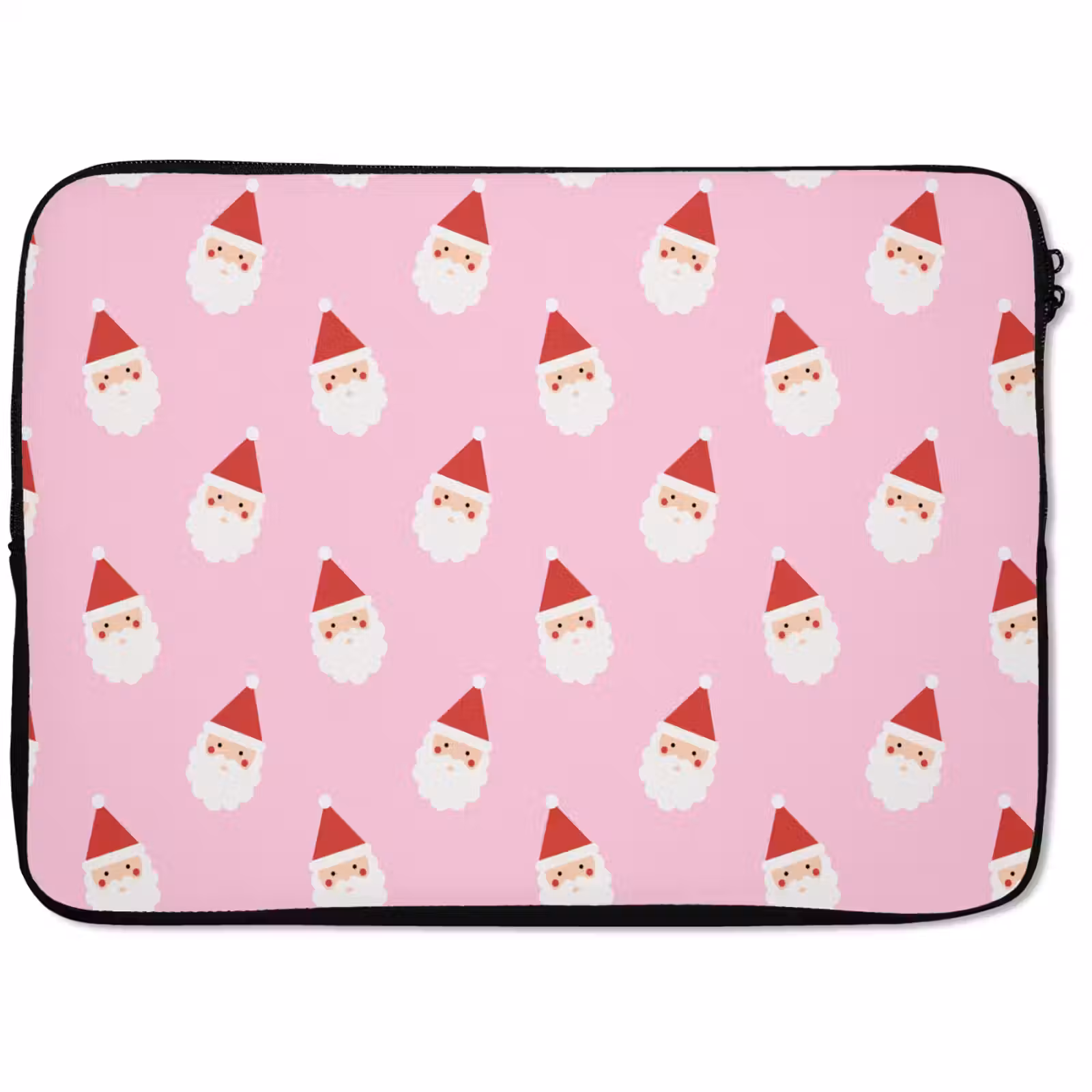 Laptophoes Kerstman - Kerst - Roze — 1
