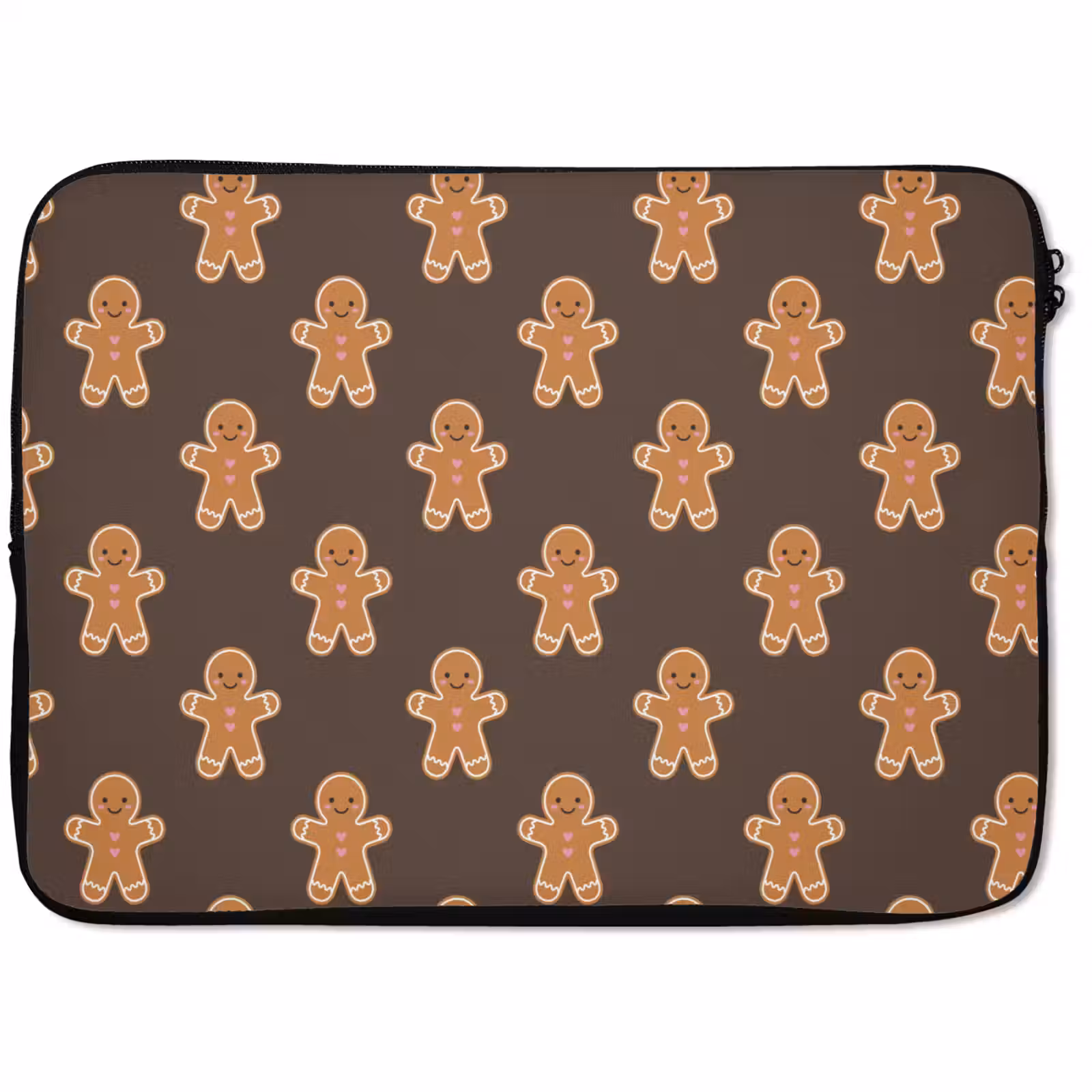 Laptophoes Peperkoek - Kerst - Bruin — 1