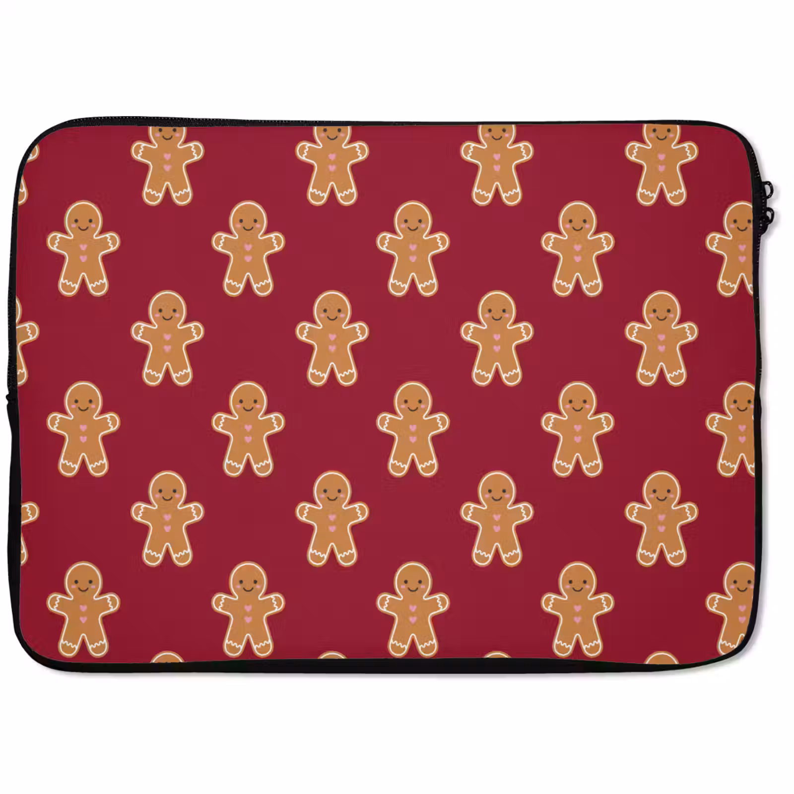 Laptophoes Peperkoek - Kerst - Rood — 1