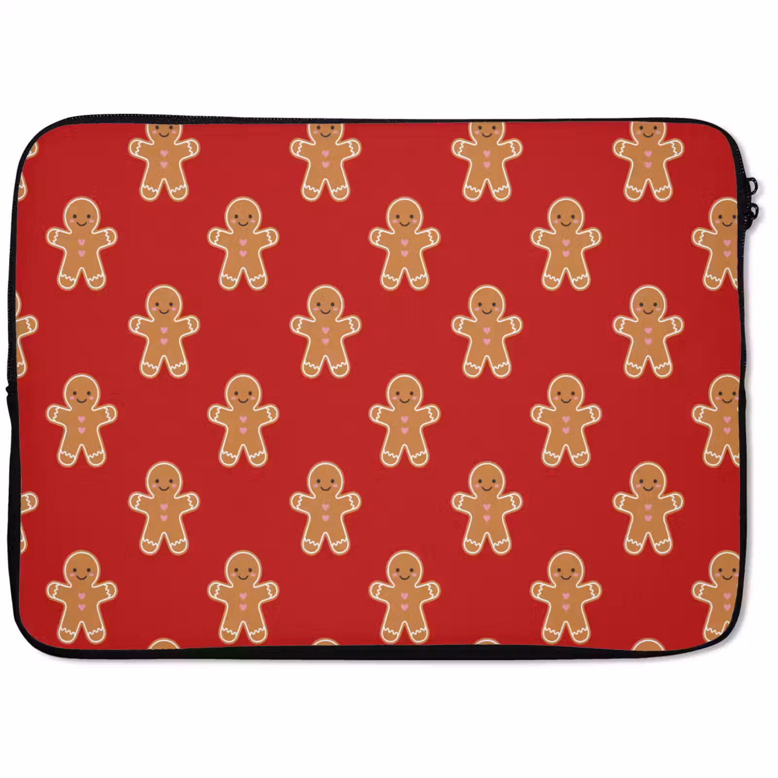 Laptophoes Peperkoek - Kerst - Rood — 1