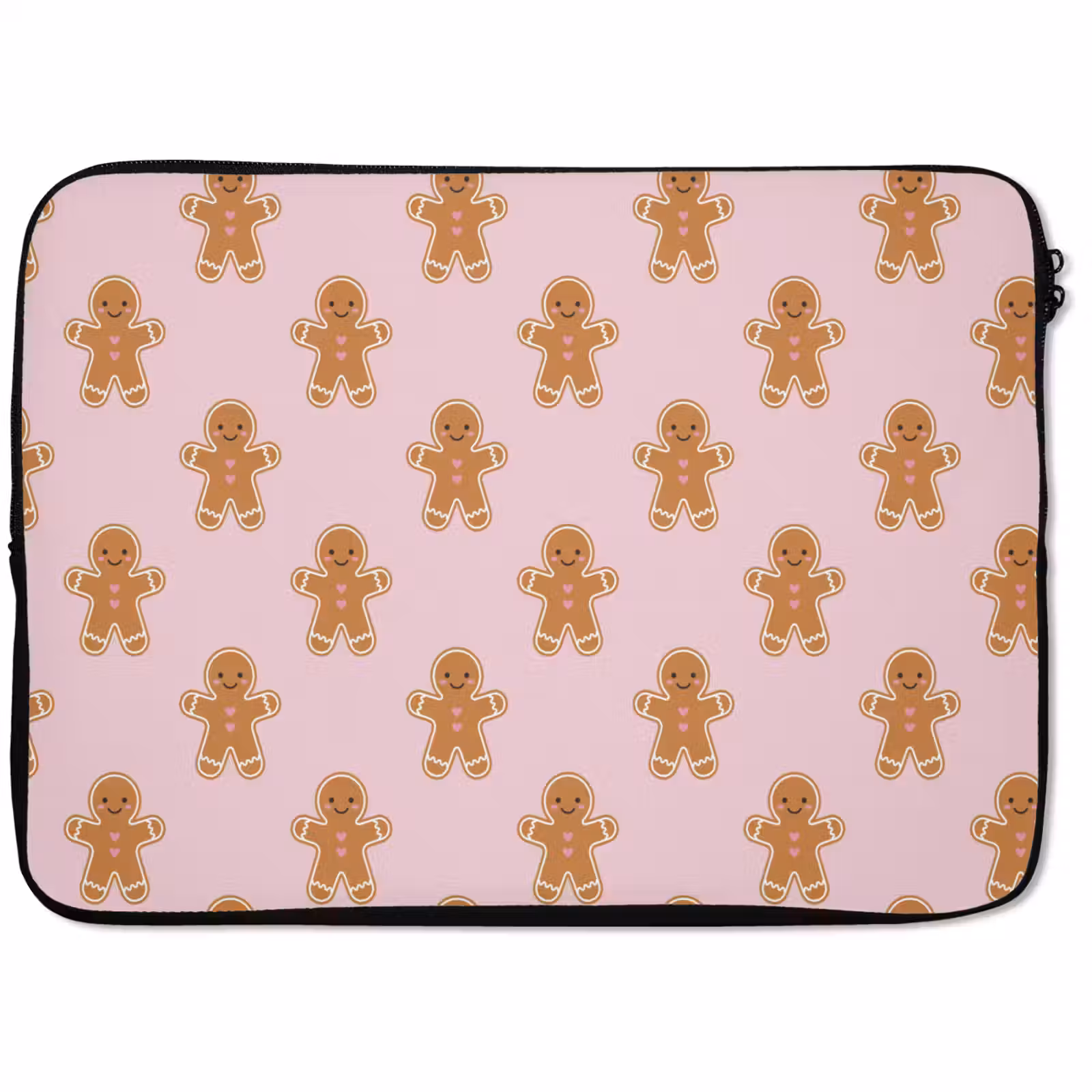 Laptophoes Peperkoek - Kerst - Roze — 1