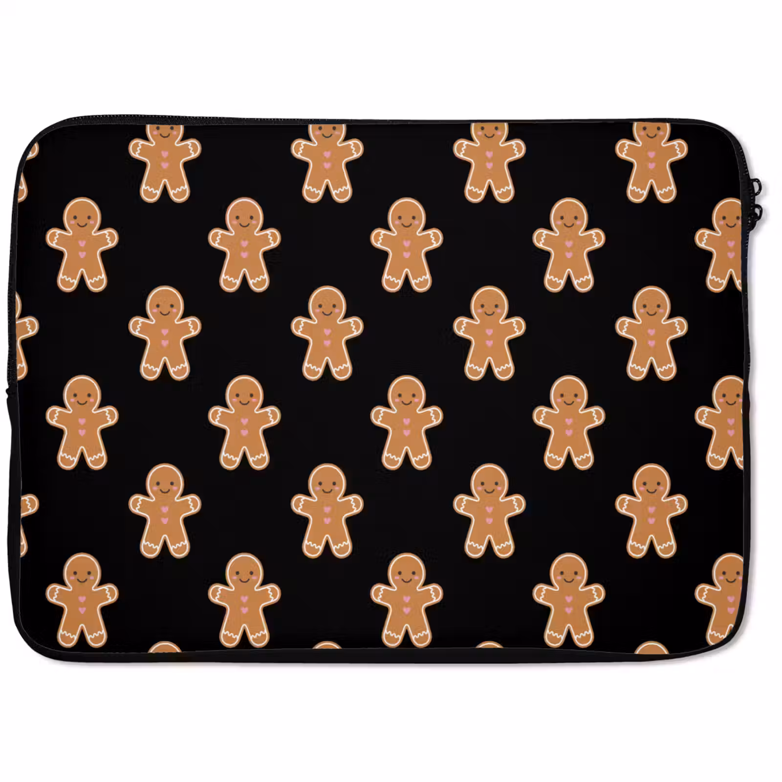 Laptophoes Peperkoek - Kerst - Zwart — 1