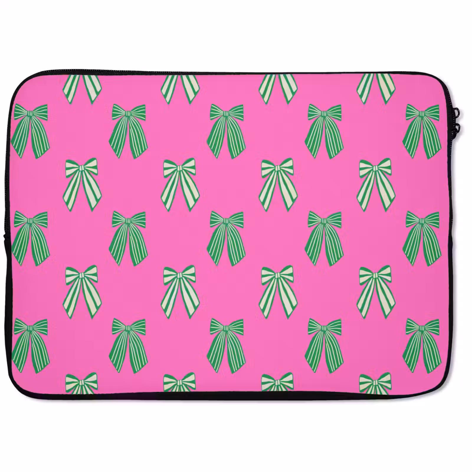 Laptophoes Strikken - Kerst - Neon - Roze - Groen — 1