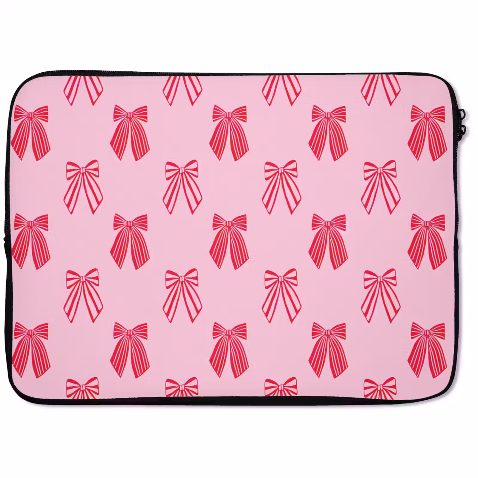 Laptophoes Strikken - Kerstmis - Roze - Rood — 1
