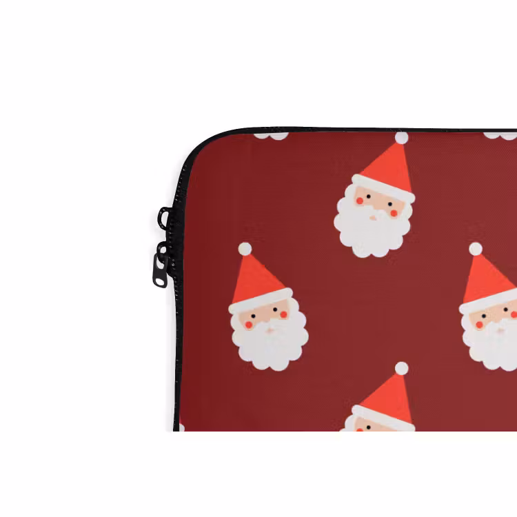 Laptophoes Kerst - Kerstman - Rood — 5