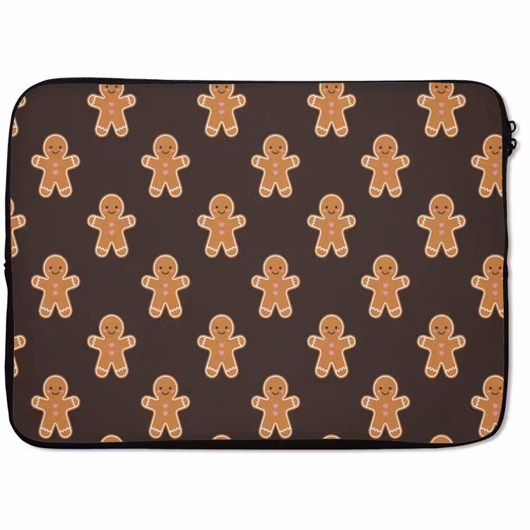 Laptophoes Peperkoek - Bruin - Kerst — 1