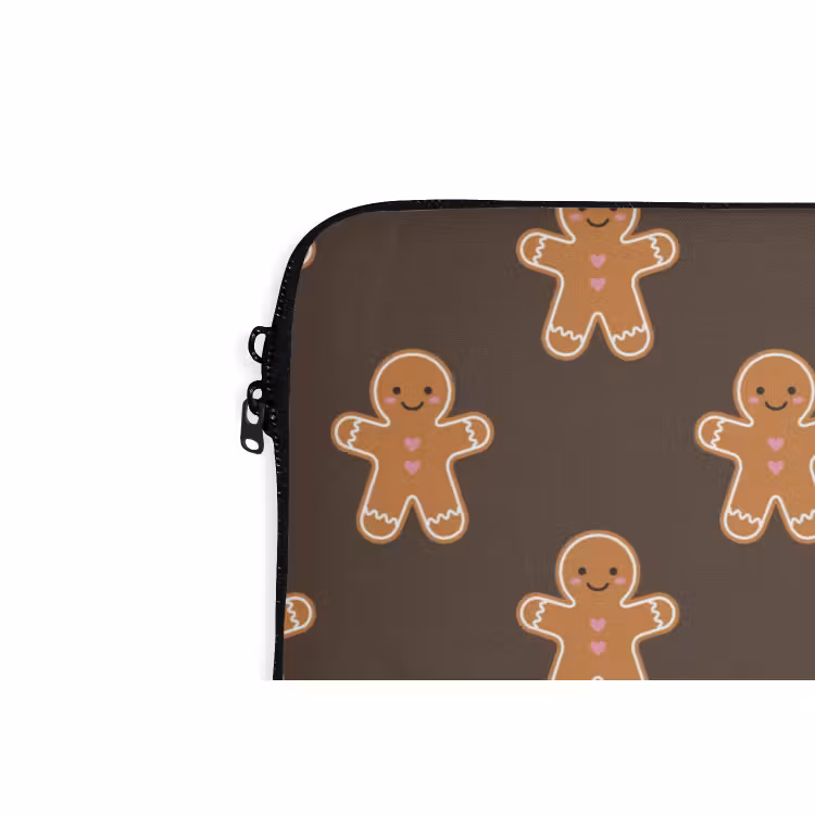 Laptophoes Peperkoek - Kerst - Bruin — 5