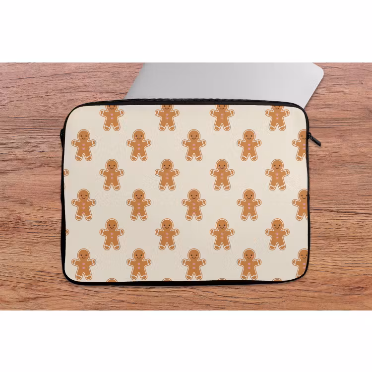 Laptophoes Peperkoek - Kerst - Crème — 2