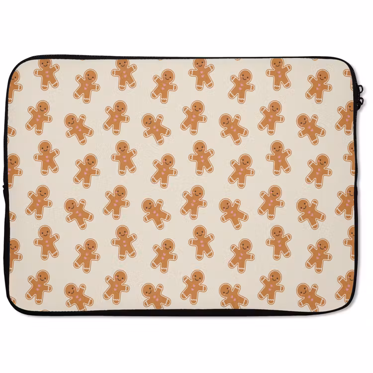 Laptophoes Peperkoek - Kerst - Crème — 1