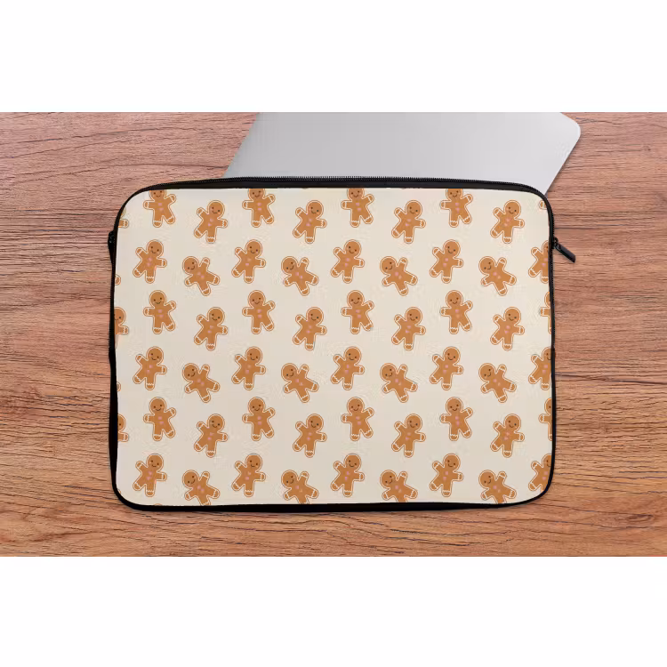 Laptophoes Peperkoek - Kerst - Crème — 2