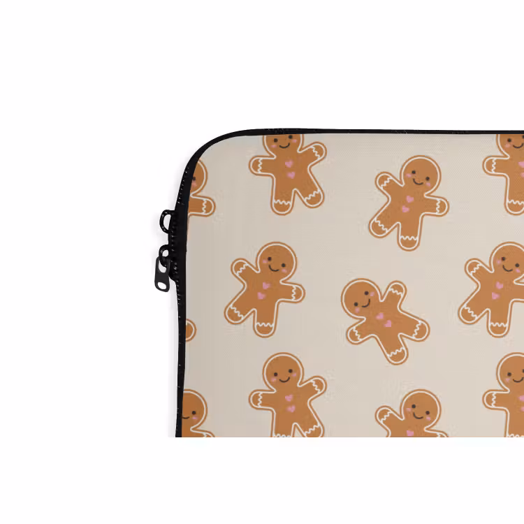 Laptophoes Peperkoek - Kerst - Crème — 5