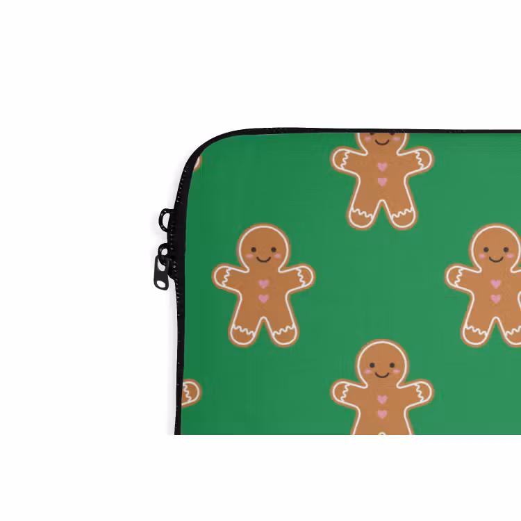 Laptophoes Peperkoek - Kerst - Neon - Groen — 5