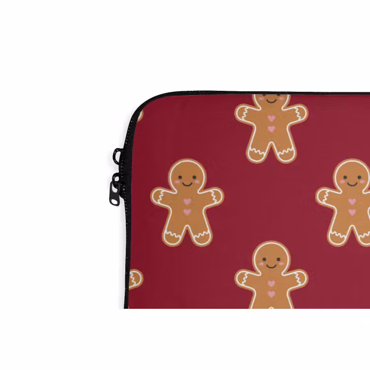 Laptophoes Peperkoek - Kerst - Rood — 5