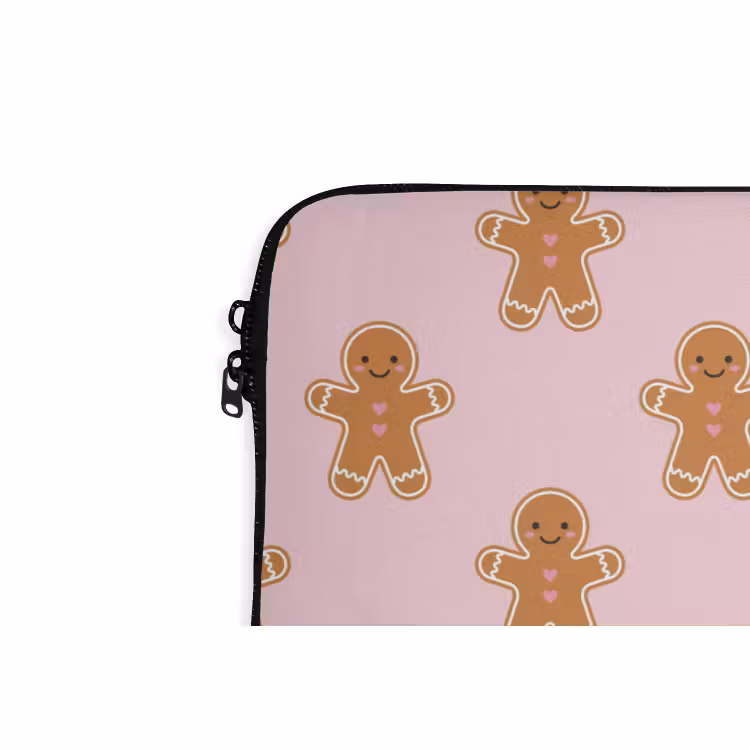Laptophoes Peperkoek - Kerst - Roze — 5