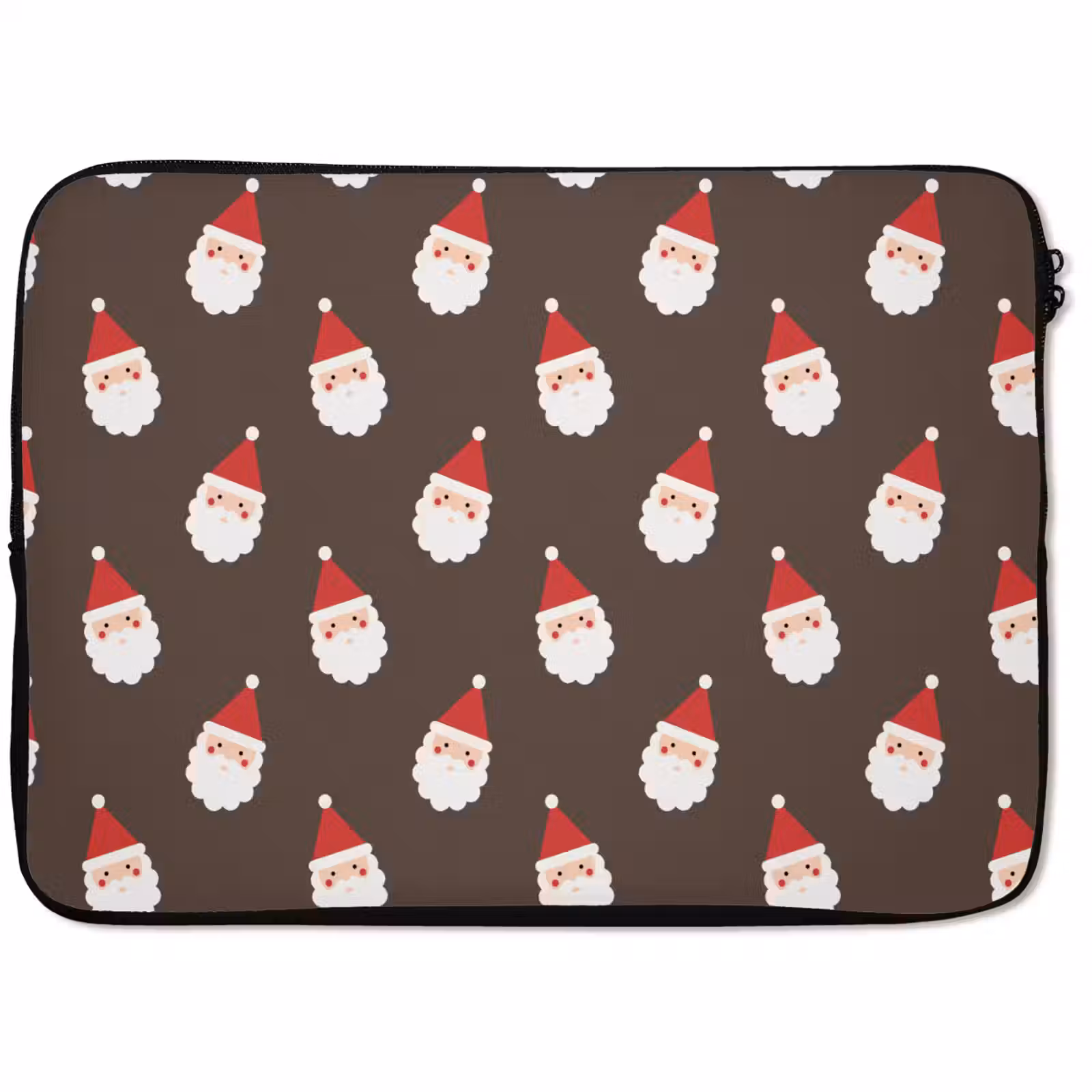 Laptophoes Kerstman - Kerst - Bruin — 1