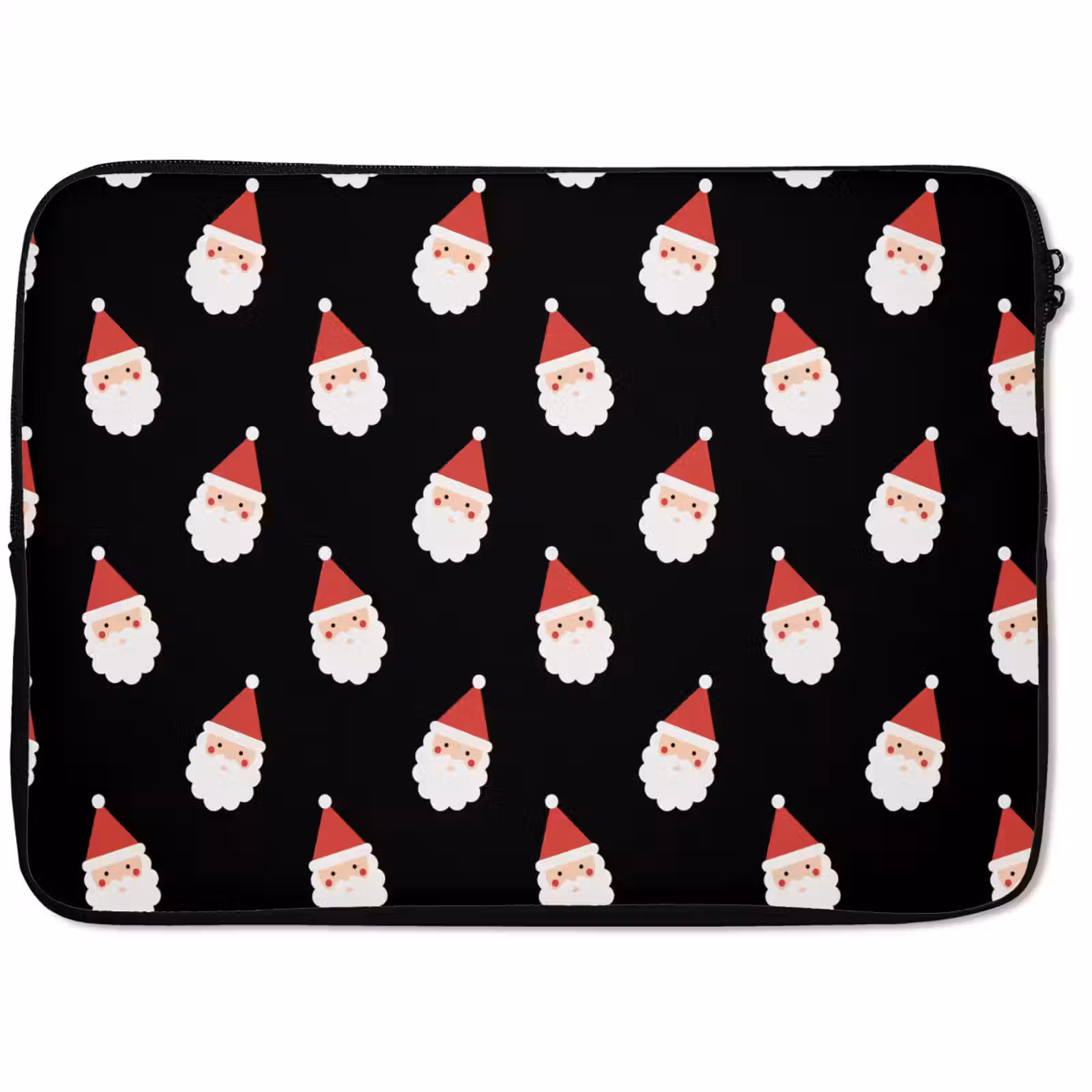 Laptophoes Kerstman - Kerst - Zwart — 1