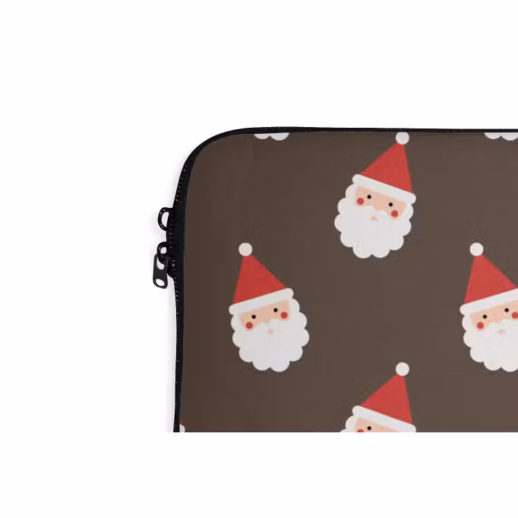 Laptophoes Kerstman - Kerst - Bruin — 5