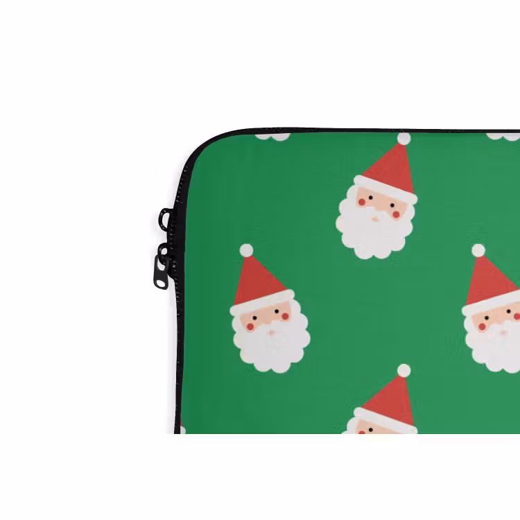 Laptophoes Kerstman - Kerst - Neon - Groen — 5