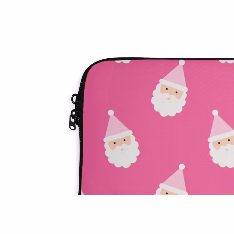 Laptophoes Kerstman - Kerst - Neon - Roze — 5