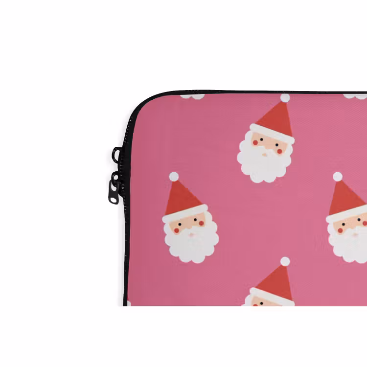 Laptophoes Kerstman - Kerst - Rood - Roze — 5